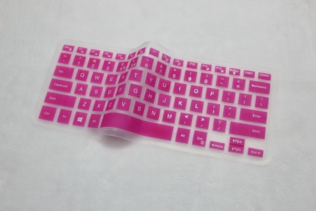 YoBest Silicone Keyboard Cover Protector Skin For 15.6" Dell XPS 15 15-9550 (Pink)