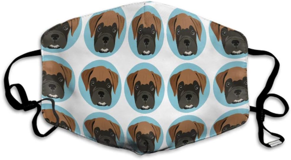 Anti-Dust Earloop Mouth Masks for Women Men Kids, Cute Dog Face Reusable Mouth-Muffle for Pollen Smog, Surgical, Running - Anti Pollution