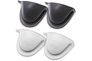 4 Pack of Silicone Oven Mitts Heat Resistant, Silicone Potholders for Kitchen, Kitchen Mittens Pinch Mitts, Mini Oven Mitts R