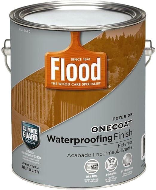 Flood Exterior Wood Paint OneCoat Waterproofing Finish, 1 Gallon, House Paint Amazon Canada