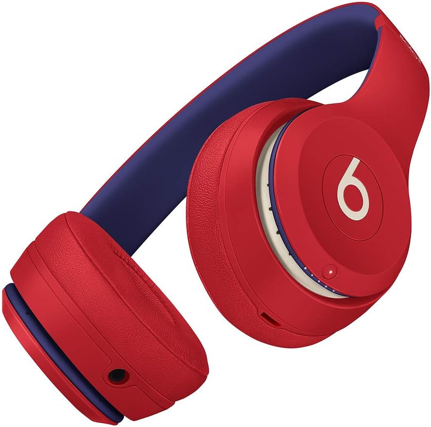 Beats Solo3 Wireless On-Ear Headphones - Apple W1 Headphone Chip, Class 1 Bluetooth, 40 Hours Of Listening Time - Club Red (Latest Model)