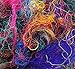 Saree Silk Fiber Multicolor Throwsters Waste for Felting, Spinning Fiber - 100 gm (3.52 oz)