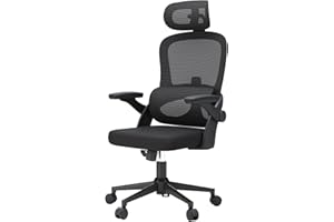 SIHOO Ergonomic Office Chair, Office Chair with Up&Down Lumbar, High Back Home Desk Chair with 3D Armrests, Computer Chair with Adjustable 2D Headrest, Tilt Function Black