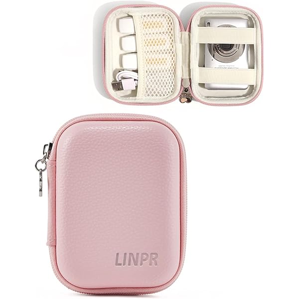 Small Digital Camera Case Pouch - Cute Pink Protective Bag For Kodak, Canon, Nikon, Sony Compact Cameras