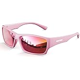 DEAFRAIN Kids Sunglasses Boys Girls Youth Polarized Unbreakable Flexible Sports Baseball Glasses for Teen Age 5-12