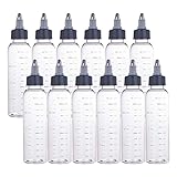 BENECREAT 12 Pack 110ml Transparent Plastic