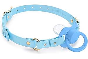 Littleforbig Leather Adjustable Strap Gen II Pacifier & Gag Set – DIY Mix & Match Design, Swap Colors and Styles for Personal