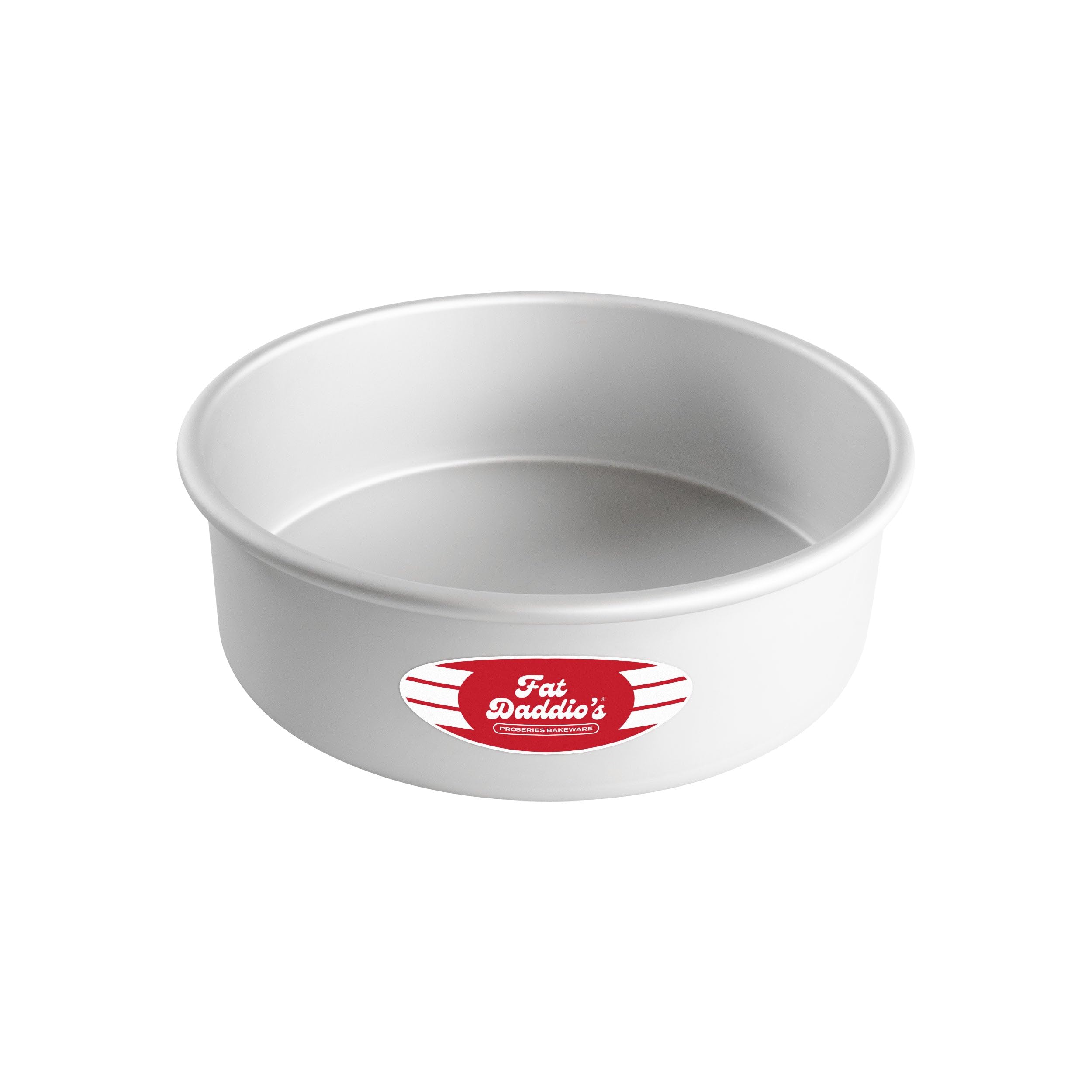 Fat Daddio's Round Cake Pan Anodized Aluminum, Silver 25.4 x 25.4 x 7.6 cm