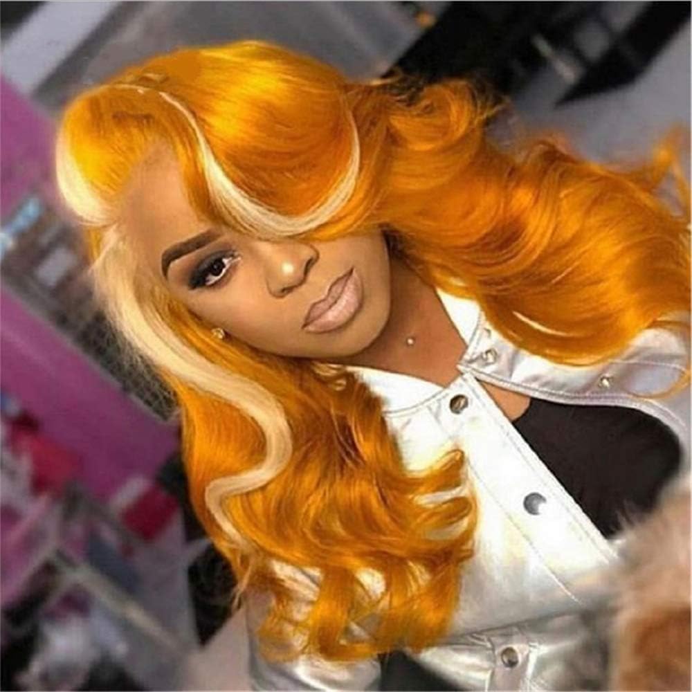 wig,European and American wigs for ladies with yellow wigs Amazon.co