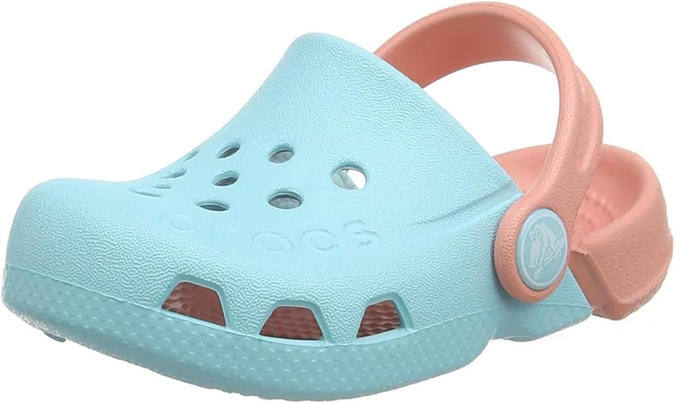 teal crocs kids