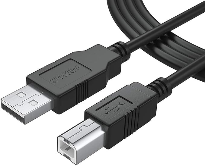 Pwr Long 6 Ft (1.8 Meter) USB2.0 Cable TypeA to TypeB High Speed