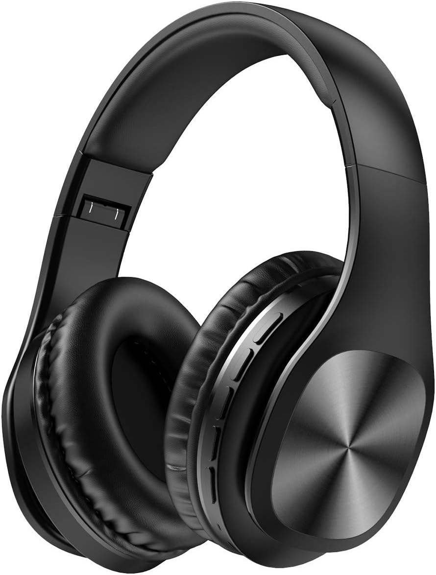 Bluetooth Headphones with Mic,Foldable Wireless Over Ear Headphones Wired Mode, 120 Hours Playtime and Soft Memory Protein On Ear Headset for Adult Kids Boy TV PC iPhone Android Cellphone