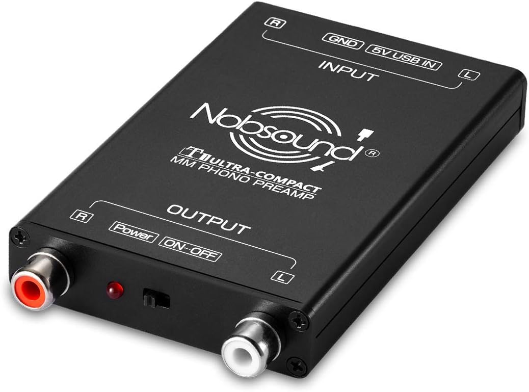 Nobsound T1 Preamplificador de Audio para receptores MM Phono Preamp