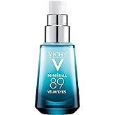 Vichy Mineral 89 Eye Serum, Hyaluronic Acid and Caffeine Cream, Under Eye Cream For Dark Circles, Hydrating & Puffiness Reducer, Opthalmologist Tested