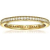 Ross-Simons 0.25 ct. t.w. Lab-Grown Diamond Eternity Band in 18kt Gold Over Sterling