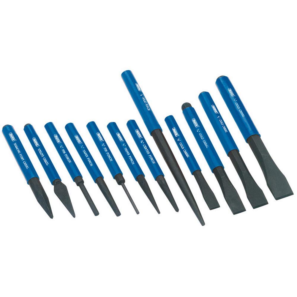 Draper 26557 Cold Chisel and Punch 12 Piece Set