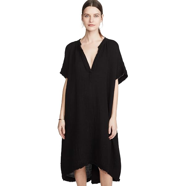 9SEED Women's Paloma Ruffle Maxi Dress, Black, One Size at Amazon Women's  Clothing store