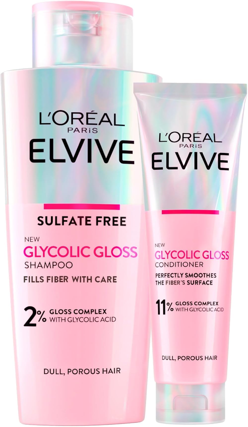 L'Oreal Elvive Glycolic Gloss Shampoo 200ml + Conditioner 150ml