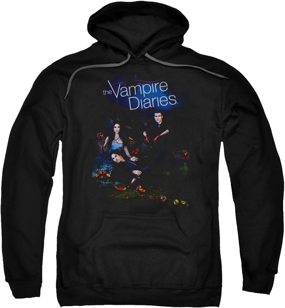 The Vampire Diaries Tempted Mens Pullover Hoodie Black 2X