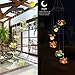 KUAHAIHINTERAL Wind Chime Outdoor Led Solar Powered Wind Chimes for Home/Party/Yard/Garden Decoration (Color Bee)