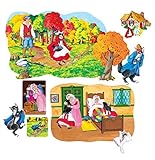 Little Folk Visuals Little Red Riding Hood Precut Flannel/Felt Board Figures, 13 Pieces Set