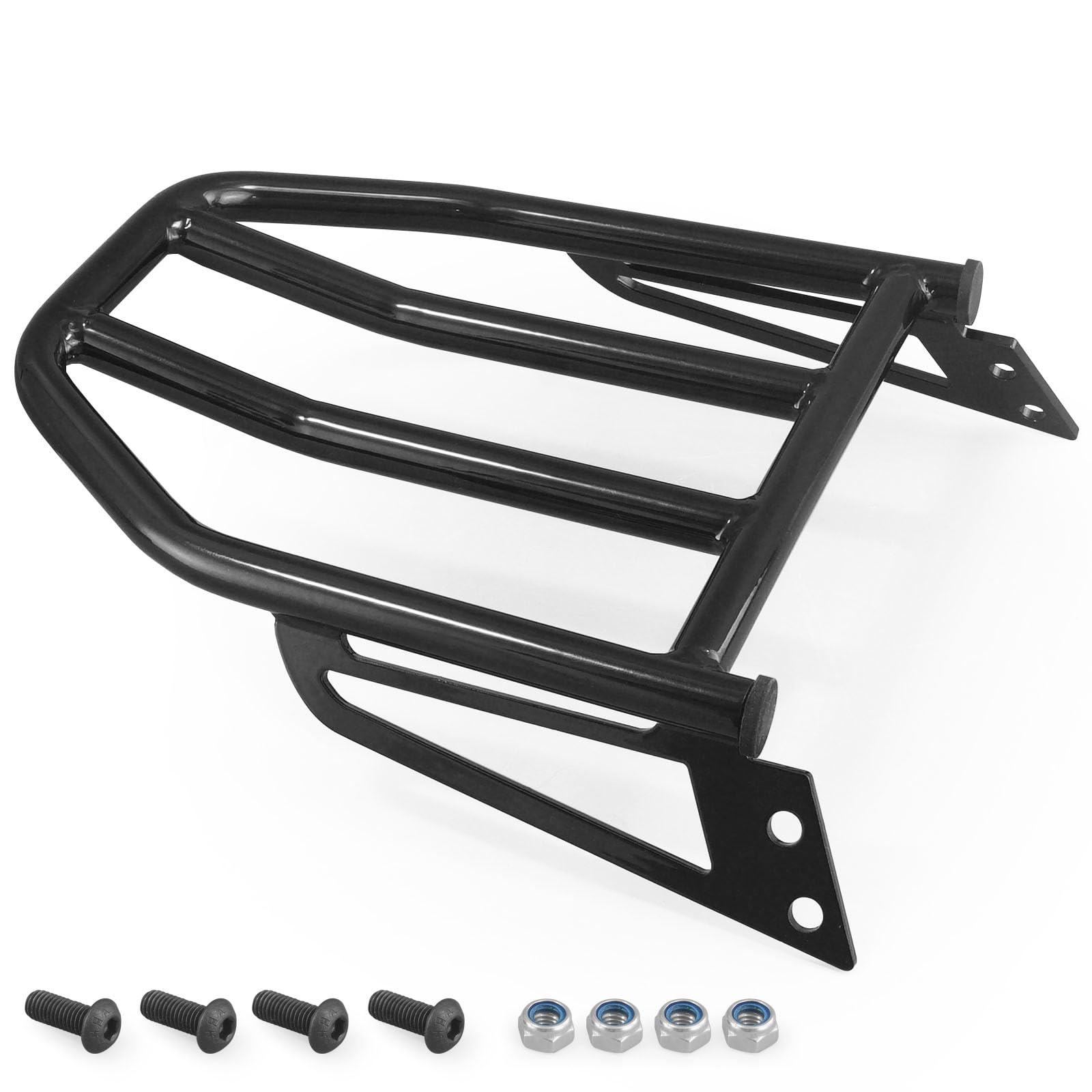 Photo 1 of ?Harvards Chrome Rear Luggage Rack for Indian 2025 Super Scout Bobber Sport Scout Classic Limited 101 Scout (Black)