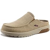 YONGJIA Men's Slip On Loafers with Arch Support Plantar Fasciitis Foot and Heel Pain Relief Orthopedic Casual Slippers Diabetic Bunions Boat Shoes