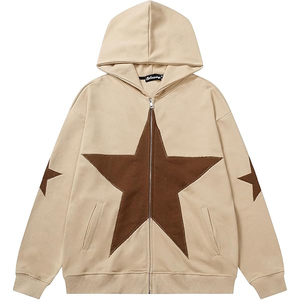 Amazon.com: Hip Hop Zip Up Hoodie Jacket Y2K Grunge Vintage