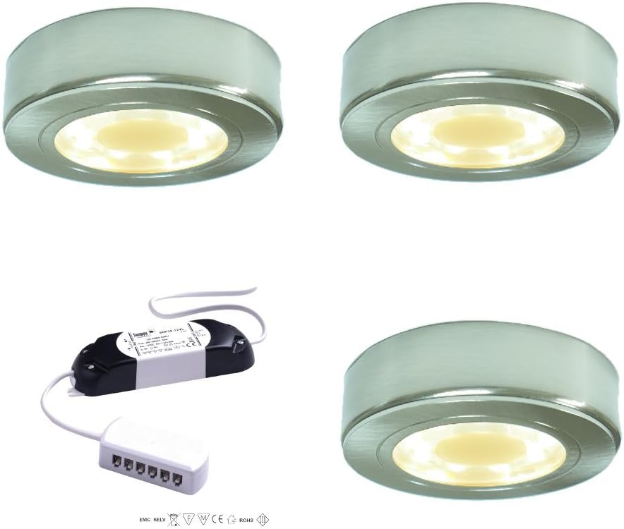 FITTINGSCO Surface Kitchen Low Voltage LED Under Lighting Kits Warm / Natural White