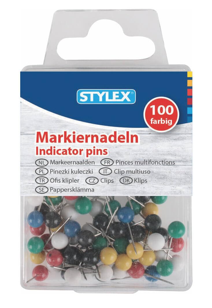 Stylex 24475 - Colored Marking Needles, Box of 100,
