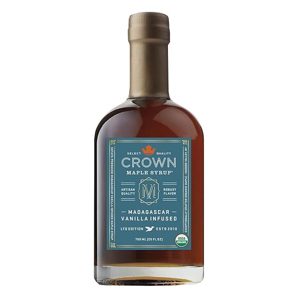 CROWN MAPLE MADAGASCAR VANILLA INFUSED ORGANIC MAPLE SYRUP,...