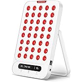 Comfytemp Red Light Therapy for Face & Body, FSA Eligible HSA Near Infrared Light Panel with Adjustable Stand, Dual-Chip 40 LEDs, 4 Modes Portable Panel with Timer for Travel Home, 660nm & 850nm, 55W