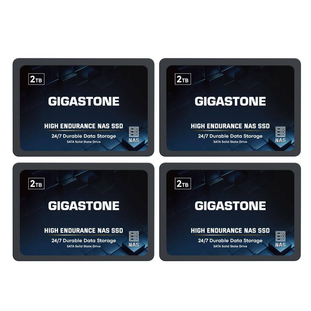 GIGASTONE 2TB NAS SSD Drive (4-Pack) 24/7 Durable