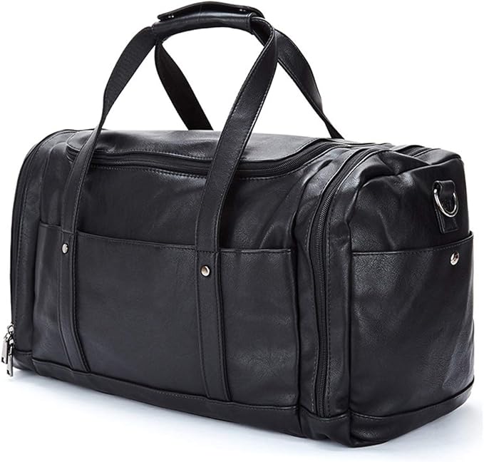 Amazon.co.jp： トラベルバッグ メンズファッション旅行バッグレザートラベルバッグ近距離荷物預かりバッグ旅行スポーツトレーニング