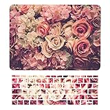 TOP CASE - MacBook Pro 13 WITHOUT Touch Bar (2017 & 2016 Release) 2 in 1, Floral Pattern Matte Hard Case + Keyboard Cover for MacBook Pro 13