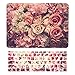 TOP CASE - MacBook Pro 13 WITHOUT Touch Bar (2017 & 2016 Release) 2 in 1, Floral Pattern Matte Hard Case + Keyboard Cover for MacBook Pro 13