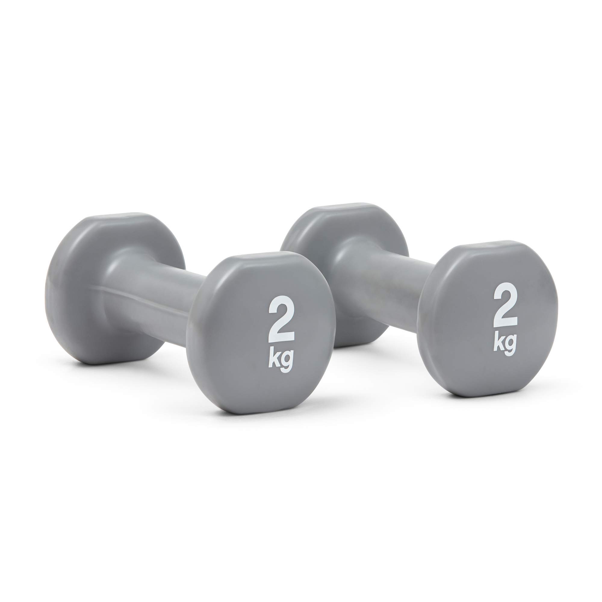Reebok Unisex's Dumbbells, Grey, 2 kg