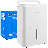 hOmeLabs Dehumidifier 1,800 Sq Ft 8 Pint (MAX 24 Pint at 95&deg;F, 90% RH) | WIFI + Upgraded Advanced Humidity &amp; Moisture Control, Quiet, Efficient, Auto Shut-off, Ideal for Home, Basement, Office