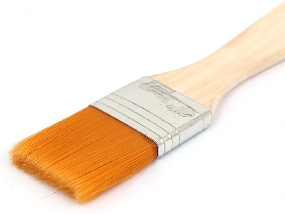 Aexit 135mm x 22mm Wood Handle Paint Brush Paintbrush Orange for Painter (2277931dce12d75e8e219fe376679133) - Image 3