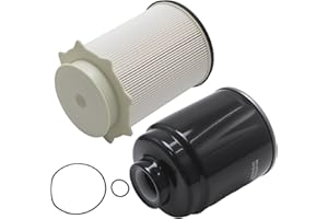 Anxingo 68197867AA Fuel Filter Water Separator Set, Replacement for Dodge Ram 2500 3500 4500 5500 with 6.7 Litre Cummins Dies