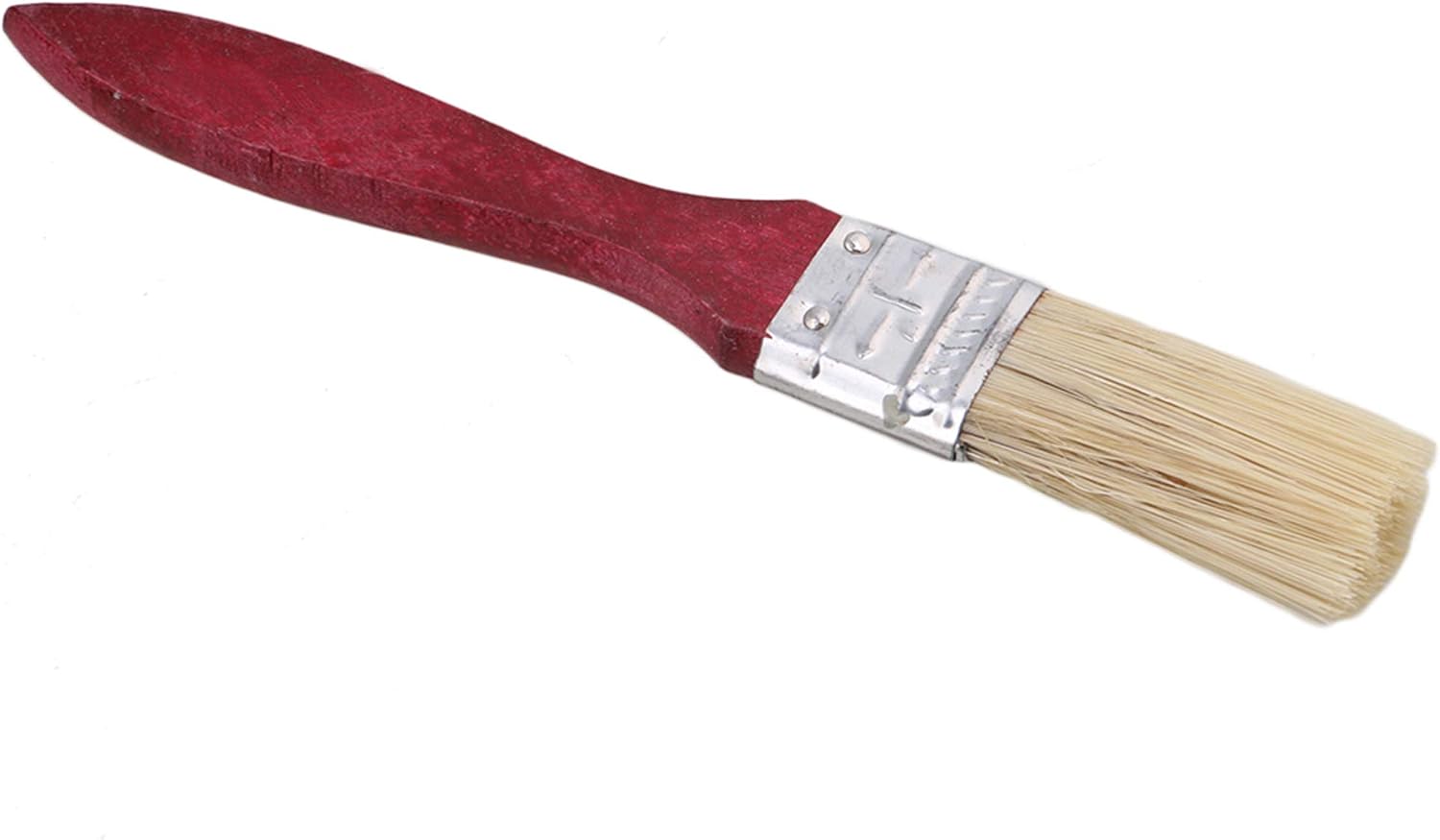 1 inch/2.54cm Red Wooden Handle Paint Brushes(20 Pack) Painting Decorating Stains Home DIY Tool Set, Red,yellow - Image 5
