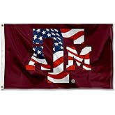Texas A&M USA Flag Patriotic College Flag