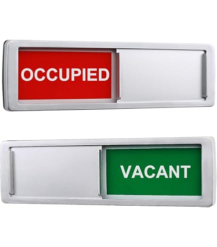 Lot De 2 Panneaux « Vacant Occupied » Pour La Maison, Le Bureau, Les Toilettes, La