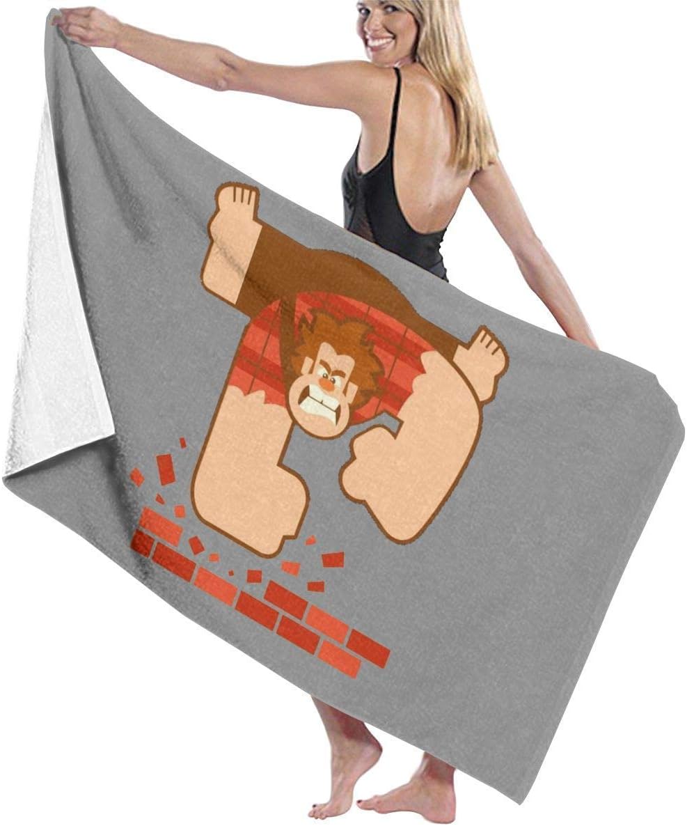 rtuuruyuy Bath Towels Beach Blanket Towel Wreck It Ralph Baby Large Soft Bed Beach Towel Sheet Bath Set Bathroom Accessories