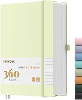 Smarpau A5 Notebook Leather Journal 360 Pages 100GSM Lined With Tabs