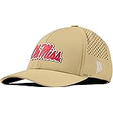 Branded Bills Officially Licensed x Mississippi Old Miss Rebels Curved Performance Collection Ole Miss Crimson Script PVC