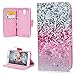 Note 3 Case, Mavis's Diary PU Leather Protective Wallet Case with Shockproof TPU Inner Bumper Magnetic Card Slot Flip Cover Made for Samsung Galaxy Note 3 with Dust Plug & Pen - Pink/Sliver