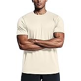 Zengjo Mens Athletic Shirts Moisture Wicking Short Sleeve Quick Dry Workout T-Shirt for Gym Running Exercise