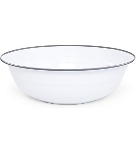 5 Pcs Disque Émail Rétro Bol De Pop-corn En Bols À Mélanger Vintage