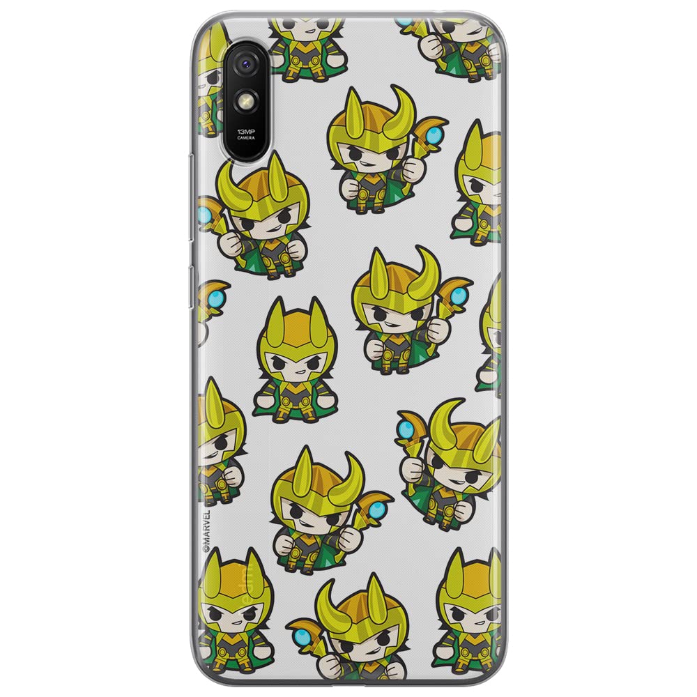 ERT GROUP mobile phone case for Xiaomi REDMI 9A original and officially Licensed Marvel pattern Loki 003 optimally adapted to the shape of the mobile phone, case made of TPU
